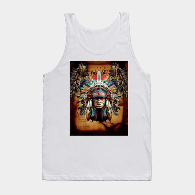 Apache Tank Top by Wayne's Business Art